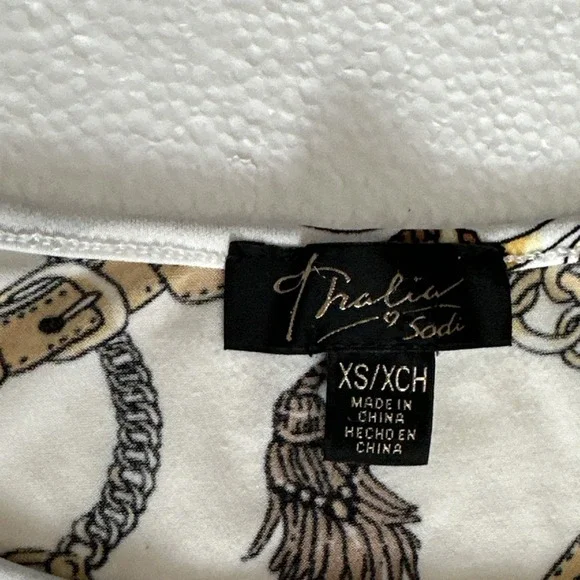 Thalia‎ Sodi Women Western Equestrian Top XS Rodeo Ranch Barn Tunic Top - Picture 4 of 7